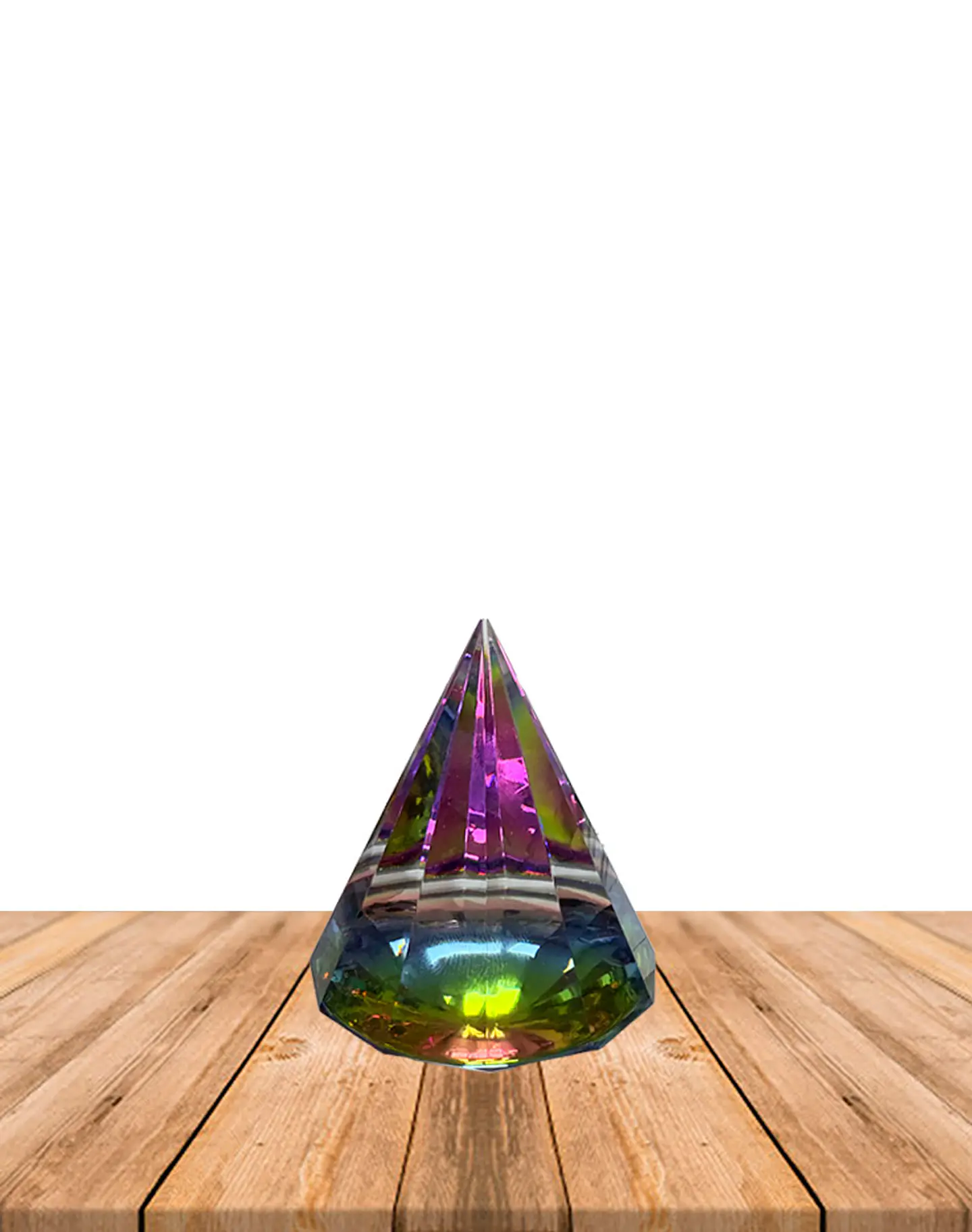 Pirámida Cristal Cono  6 cm JI25-124 1