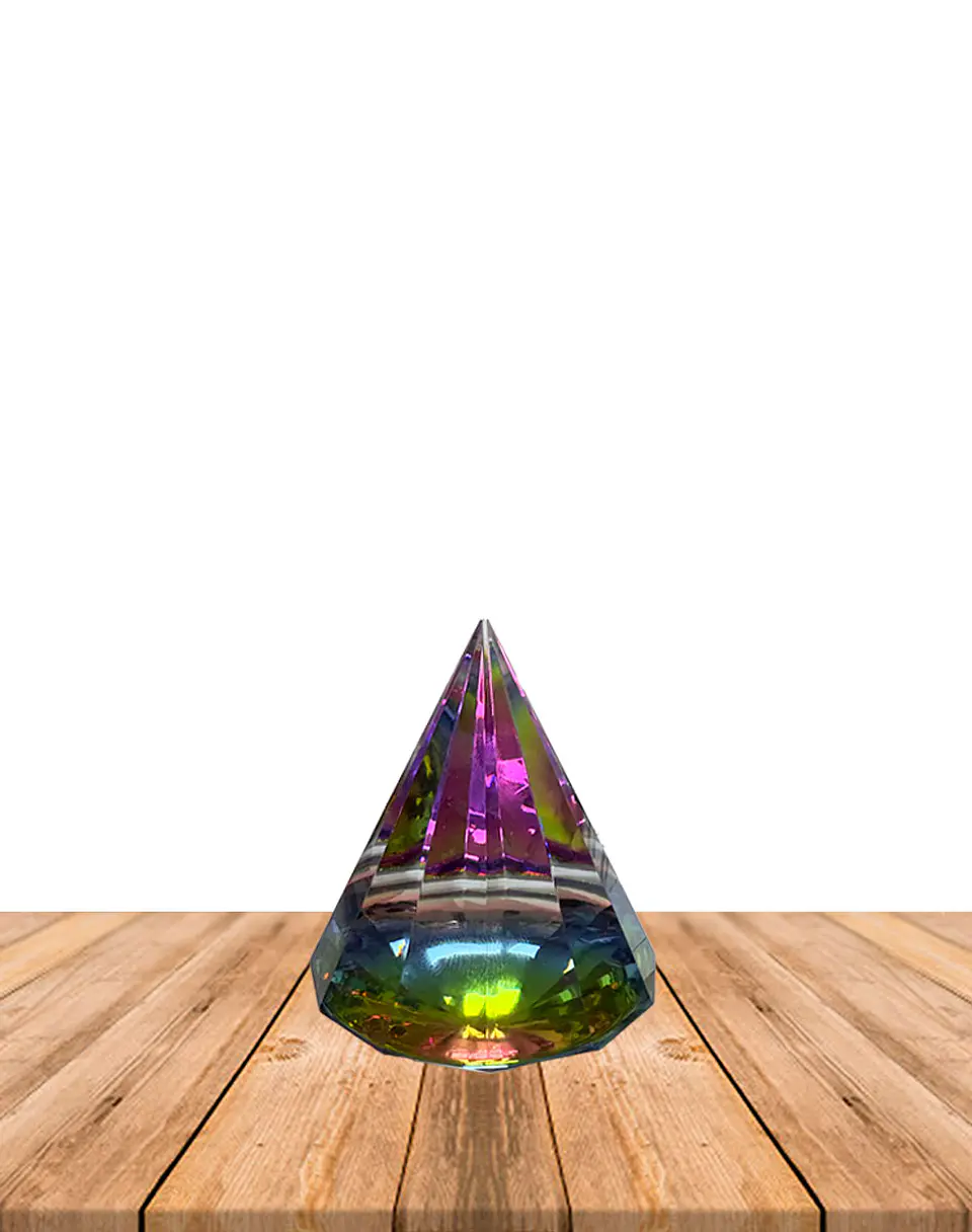 Pirámida Cristal Cono  6 cm JI25-124 1