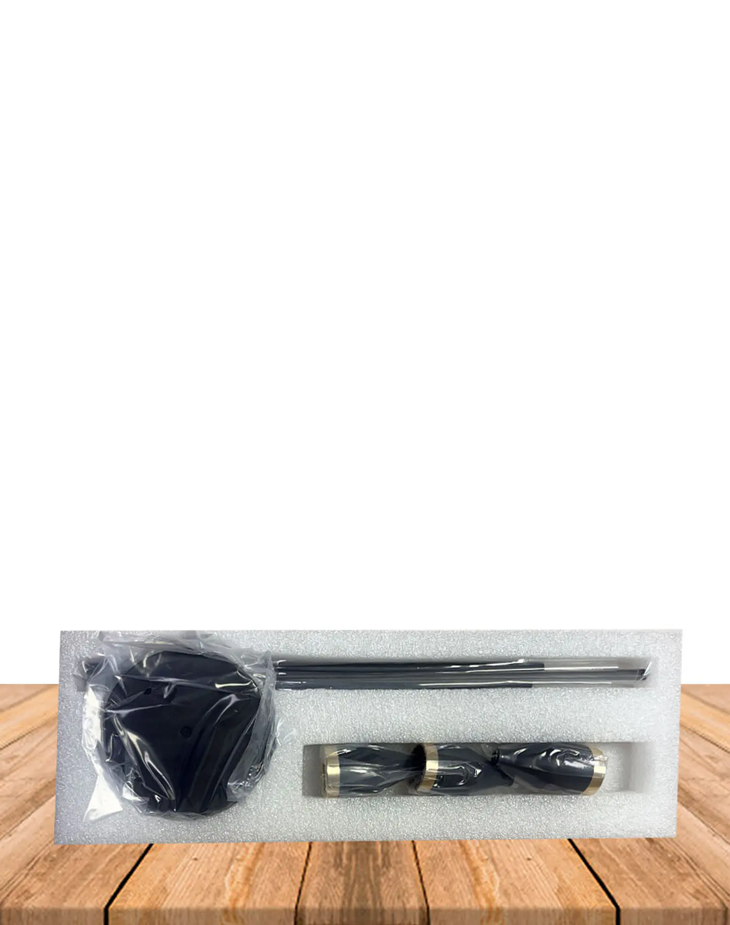 Set Porta Vela Negro Metalico JI25-106 2