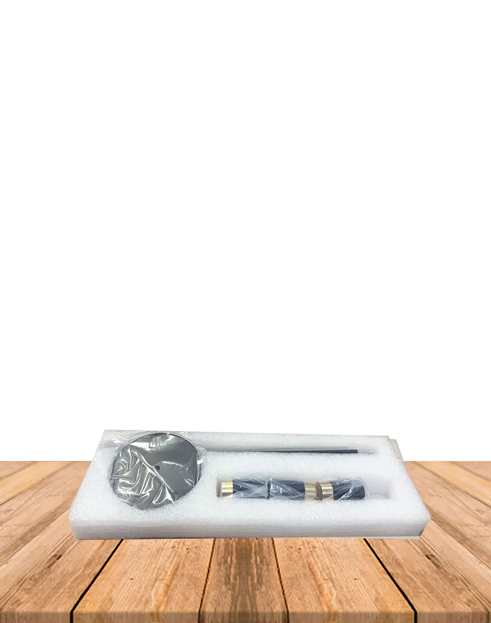 Set Porta Vela Negro Metálico Dorado JI25-110 2