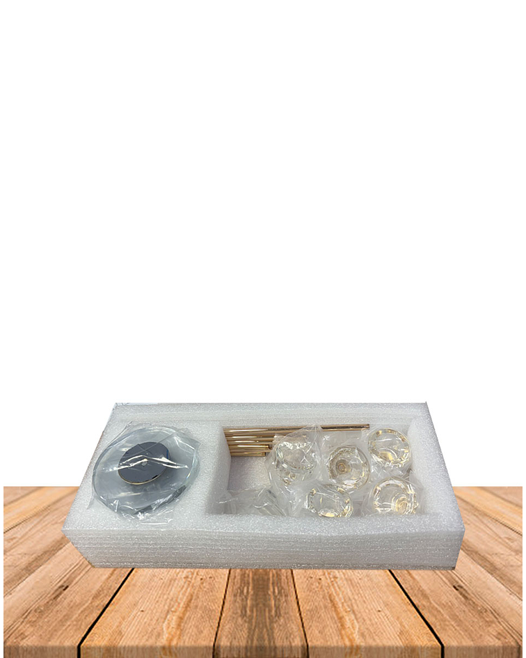 Set Porta vela Cristal Ji25-111
