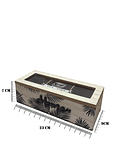 Caja de Té de Madera 3 divisiones