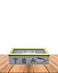 Caja de Té de Madera 3 divisiones Blanco - Miniatura 1
