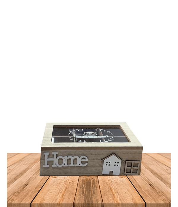 Caja de Té de Madera 6 divisiones