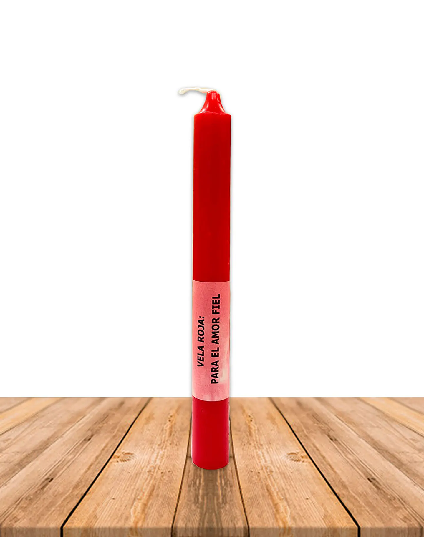 Vela Lisa Esotérica Color Rojo Larga Duración 2