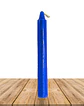 Vela Lisa Esotérica Color Azul Larga Duración. - Miniatura 2