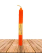 Vela Lisa Esotérica Color Naranja Larga Duración - Miniatura 2