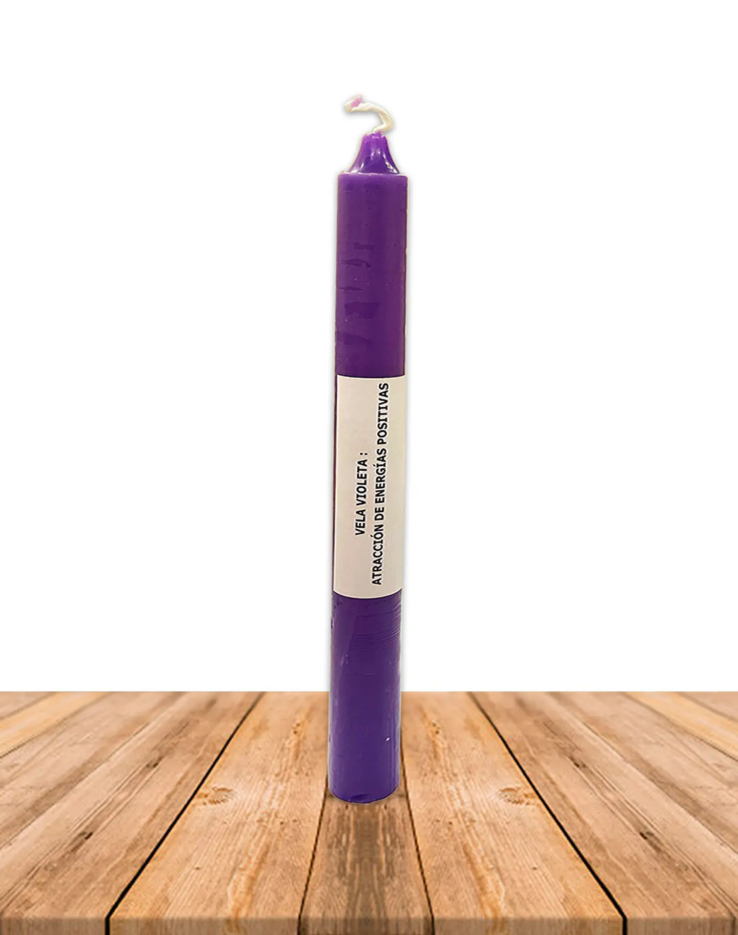 Vela Lisa Esotérica Color Violeta Larga Duración 2