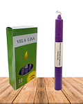 Vela Lisa Esotérica Color Violeta Larga Duración