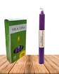 Vela Lisa Esotérica Color Violeta Larga Duración - Miniatura 1