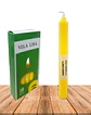 Vela Lisa Esotérica Color Amarilla Larga Duración - Miniatura 1