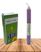 Vela Lisa Esotérica Color Lila Larga Duración - Miniatura 1