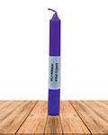 Vela Lisa Esotérica Color Morada Larga Duración