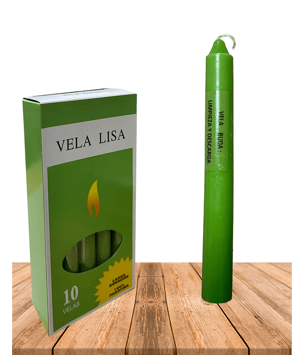 Vela Lisa Esotérica Color Ruda Larga Duración