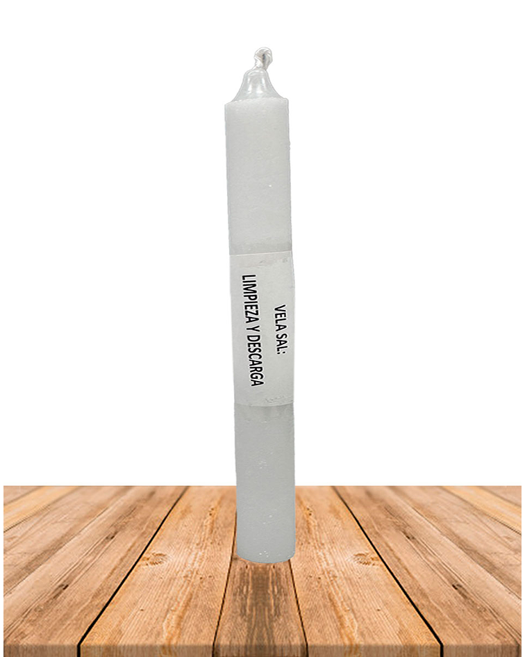 Vela Lisa Esotérica Sal Larga Duración