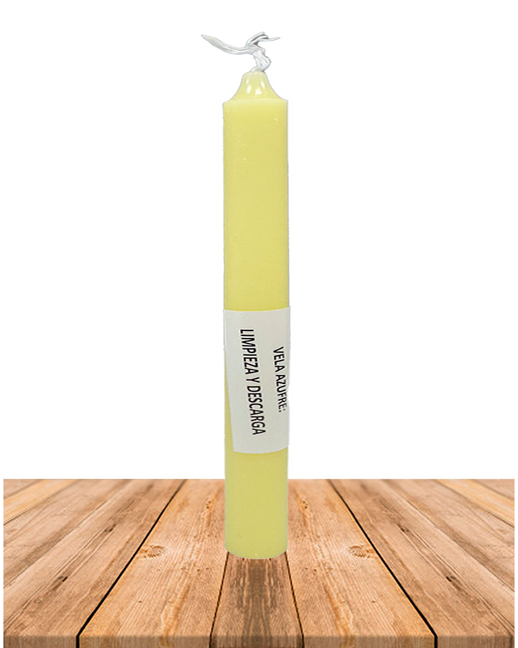 Vela Lisa Esotérica Azufre Larga Duración