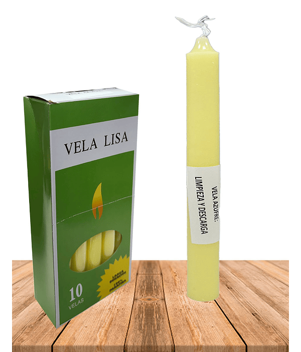 Vela Lisa Esotérica Azufre Larga Duración