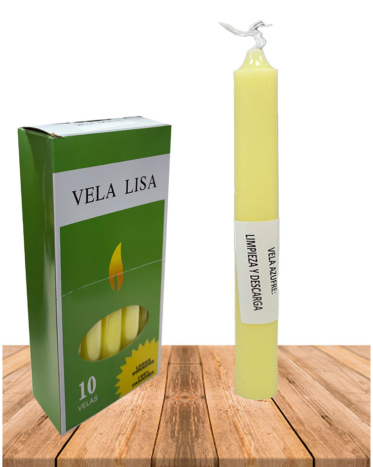 Vela Lisa Esotérica Azufre Larga Duración