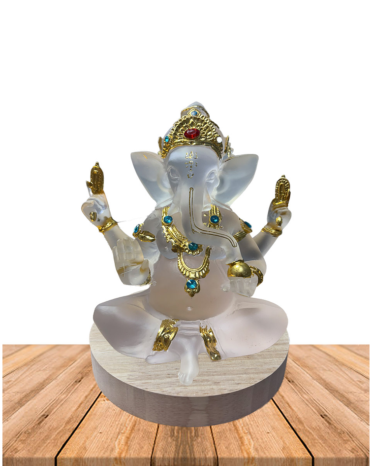 Figura Dios Ganesha con Luz