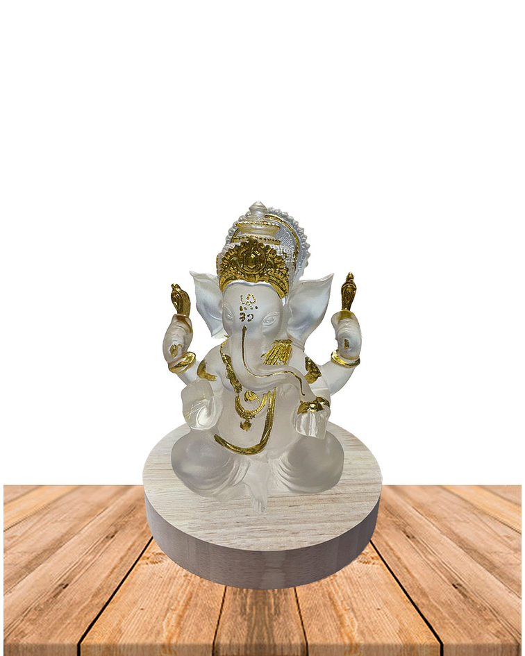 Figura Ganesha con Luz 13 cm