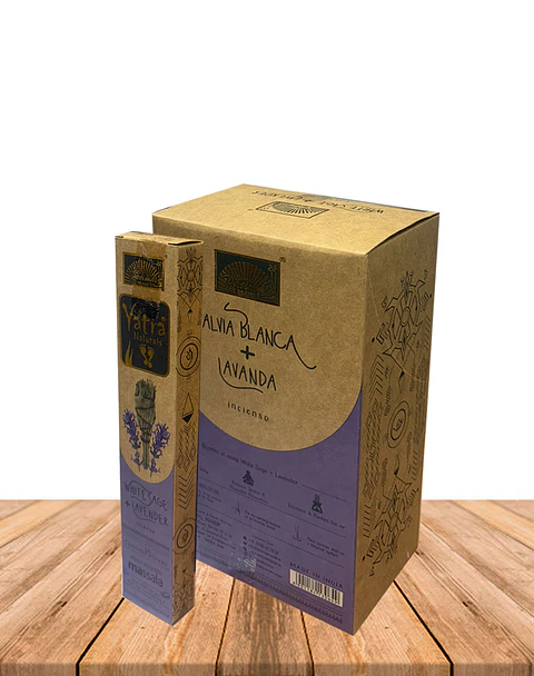 Incienso Yatra Naturals Salvia Blanca & Lavanda 15gr