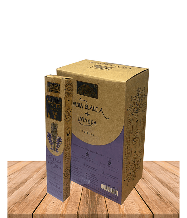 Incienso Yatra Naturals Salvia Blanca & Lavanda 15gr