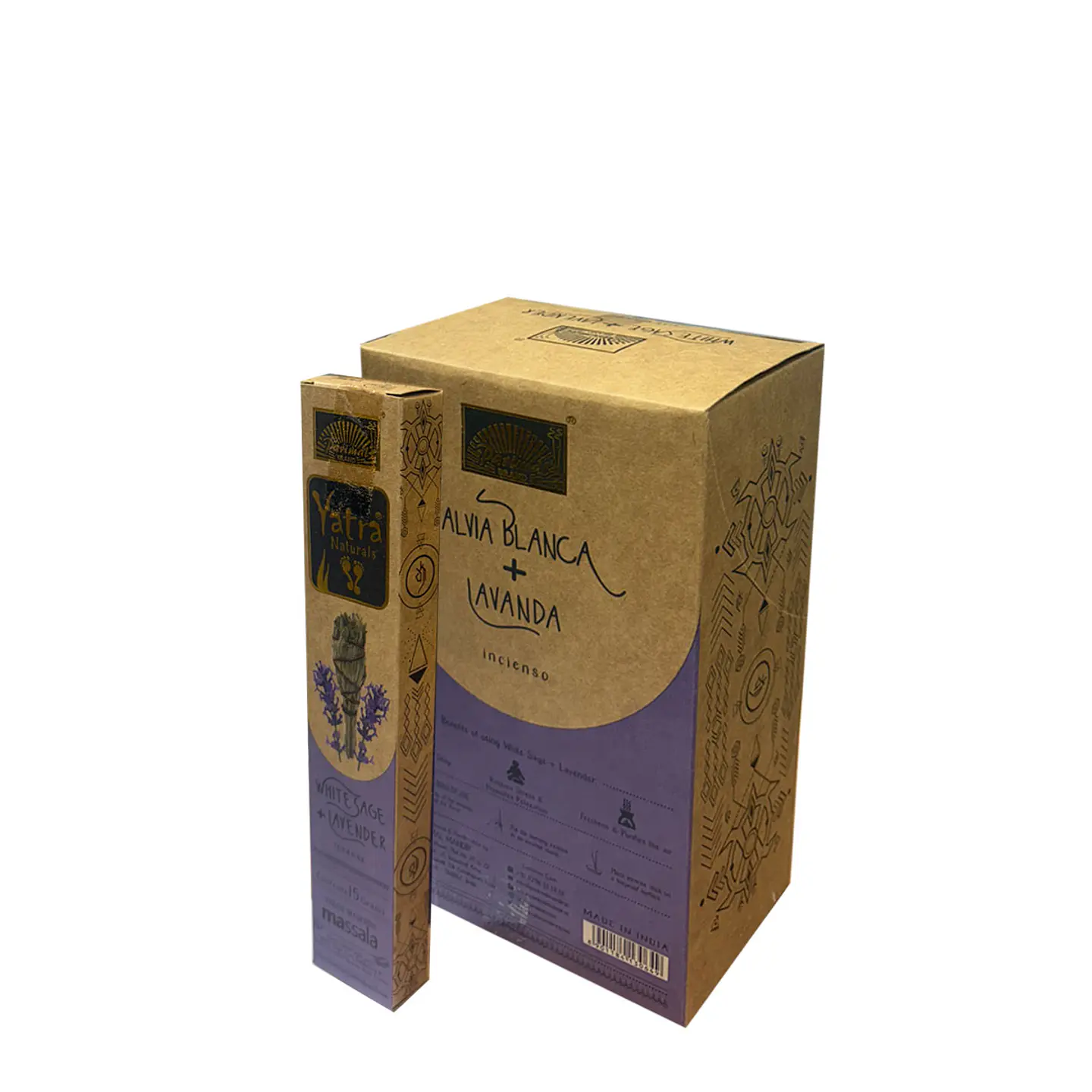 Incienso Yatra Naturals Salvia Blanca & Lavanda 15gr 5