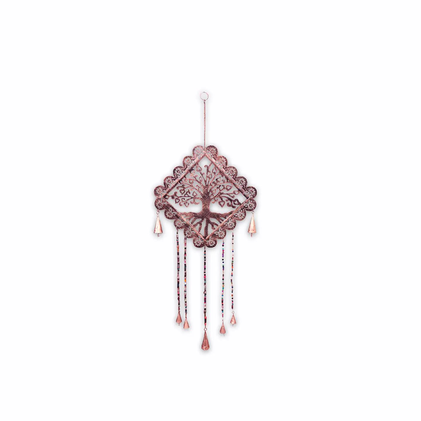 Campana De Viento Árbol Cuadrado  12