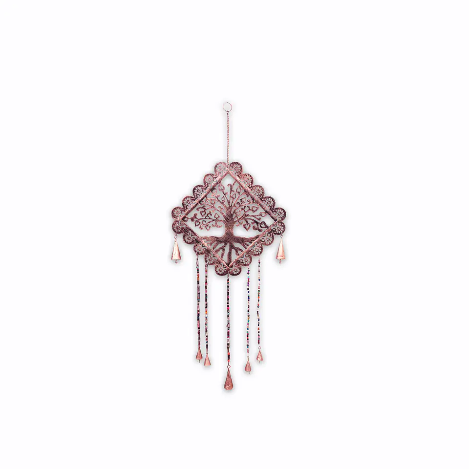 Campana De Viento Árbol Cuadrado  12