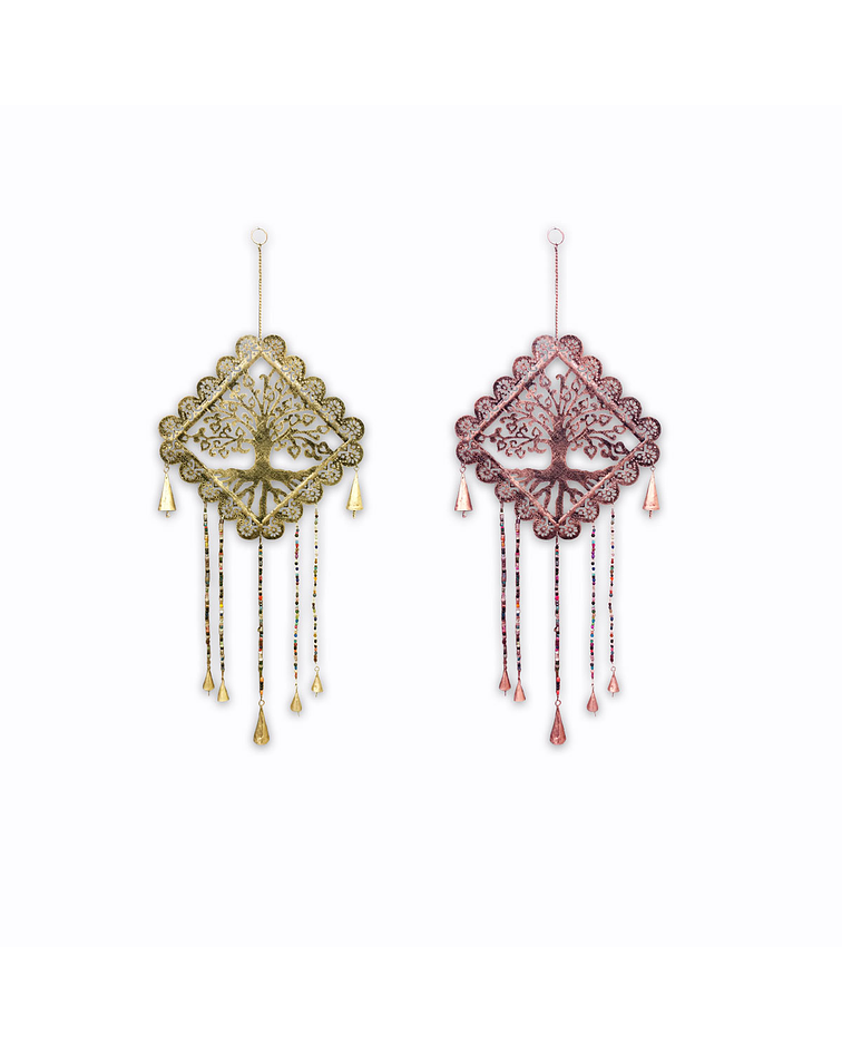 Campana De Viento Árbol Cuadrado  12"  VDQ20-084