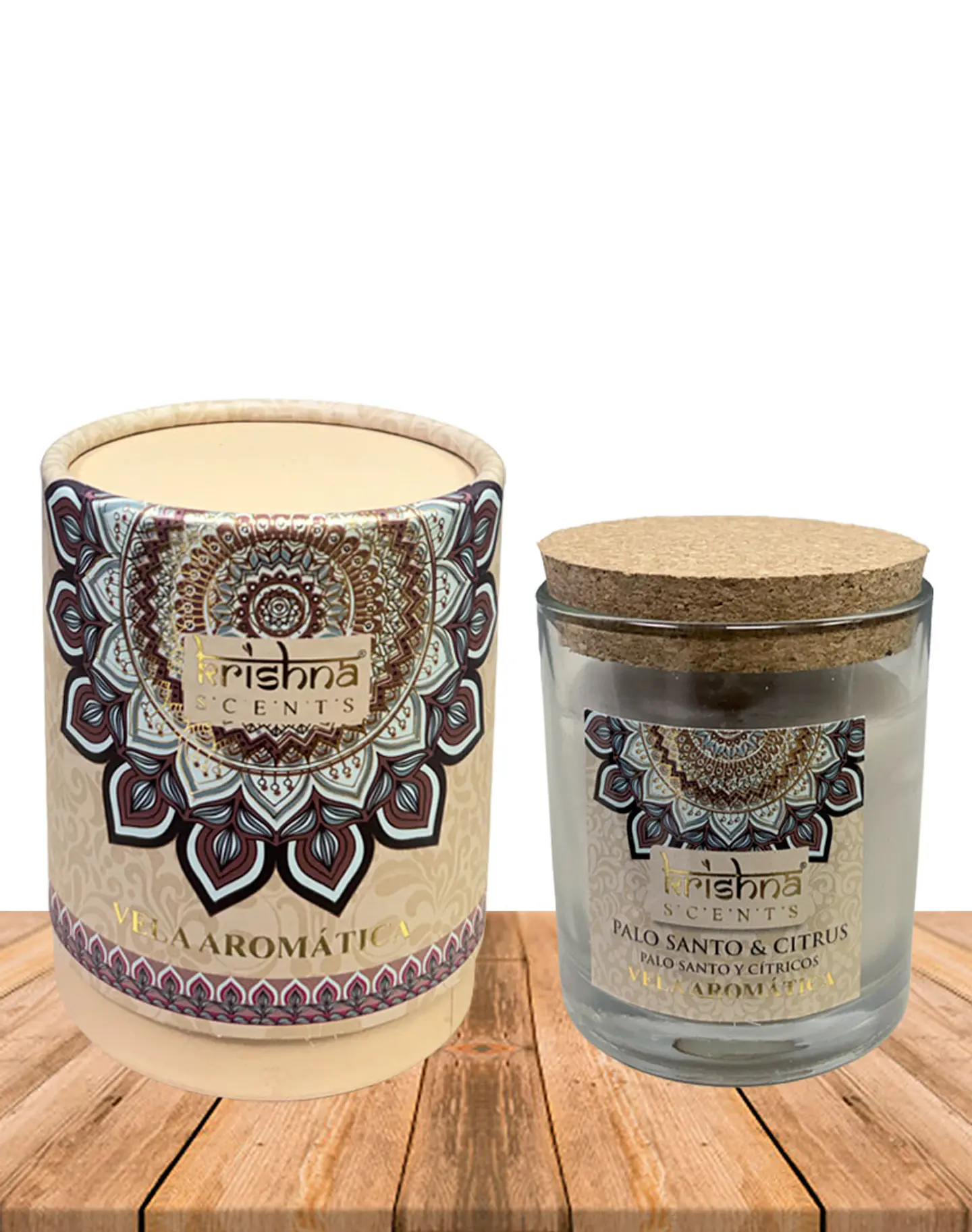 Vela Aromática Krishna 120 GR - Palo Santo & Citrus 1