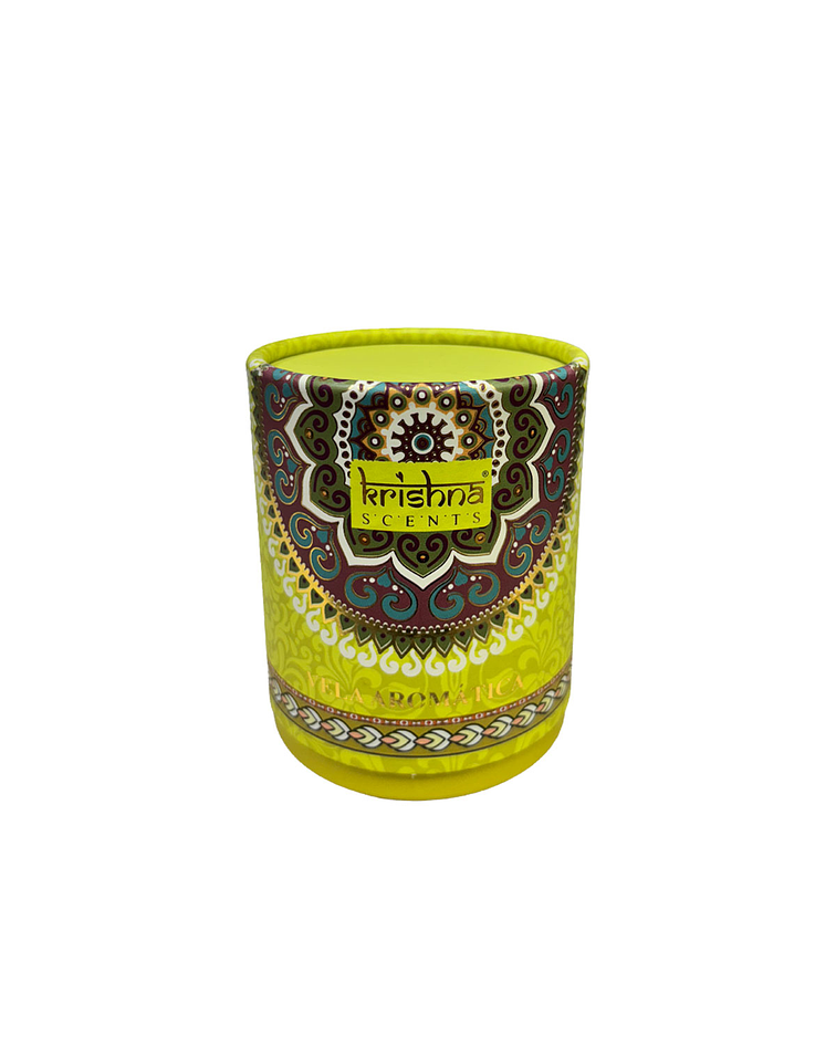 Vela Aromática  Krishna 120 GR - Lemon Grass y Menta