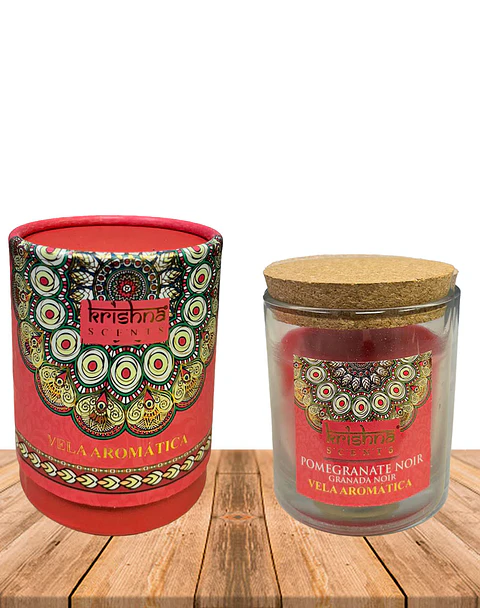 Vela Aromática  Krishna 120 GR - Granada noir