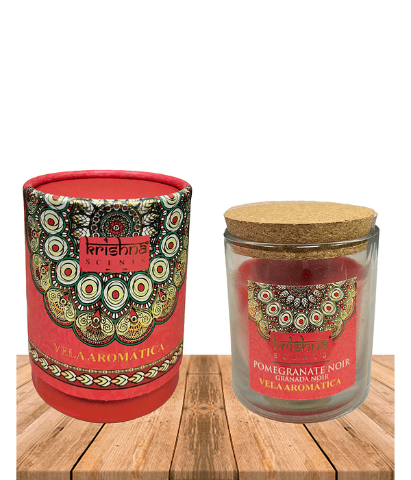 Vela Aromática  Krishna 120 GR - Granada noir