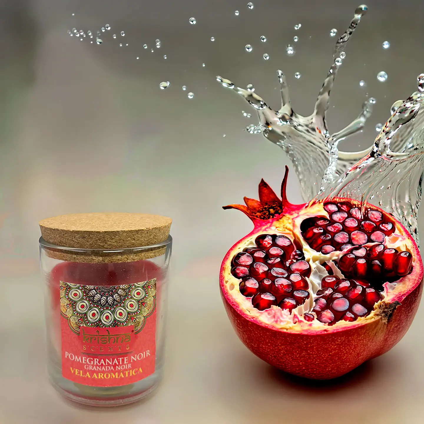 Vela Aromática  Krishna 120 GR - Granada noir 4
