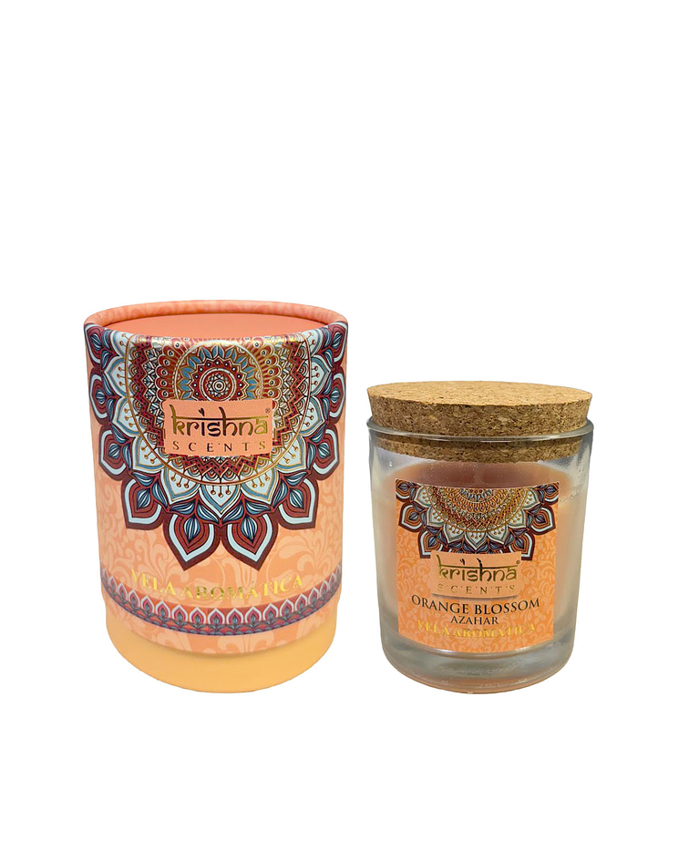 Vela Aromática  Krishna 120 GR - Flor De Naranja