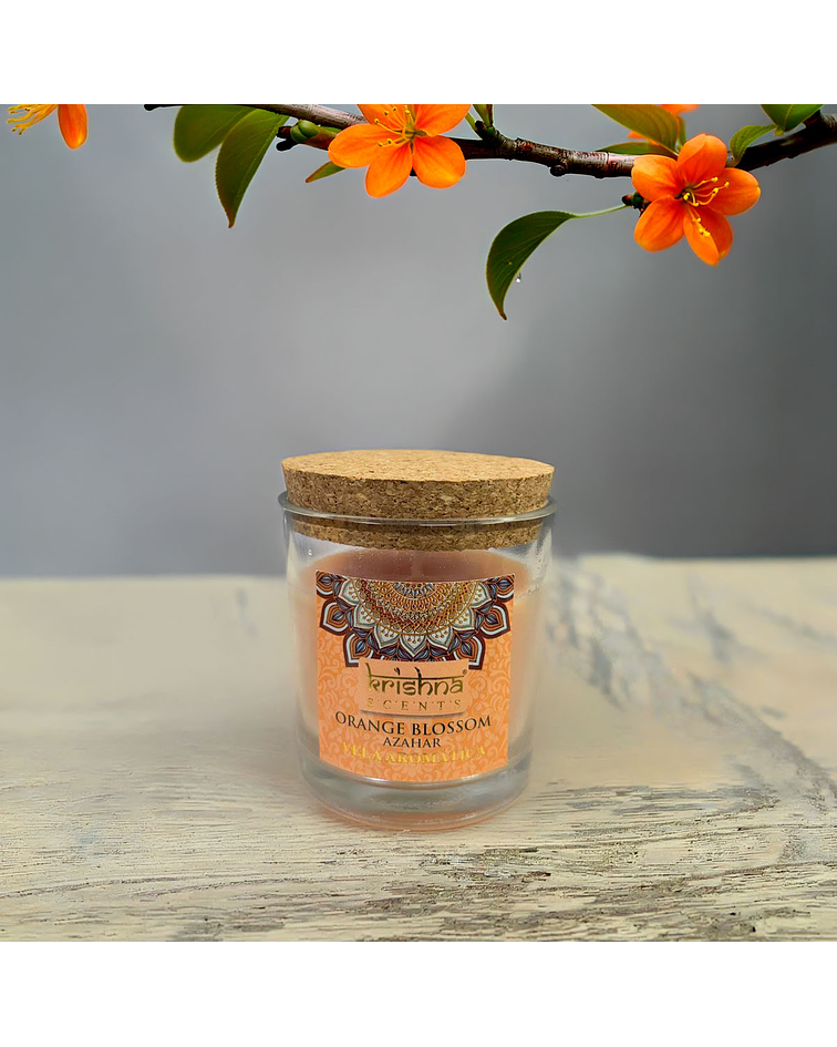 Vela Aromática  Krishna 120 GR - Flor De Naranja