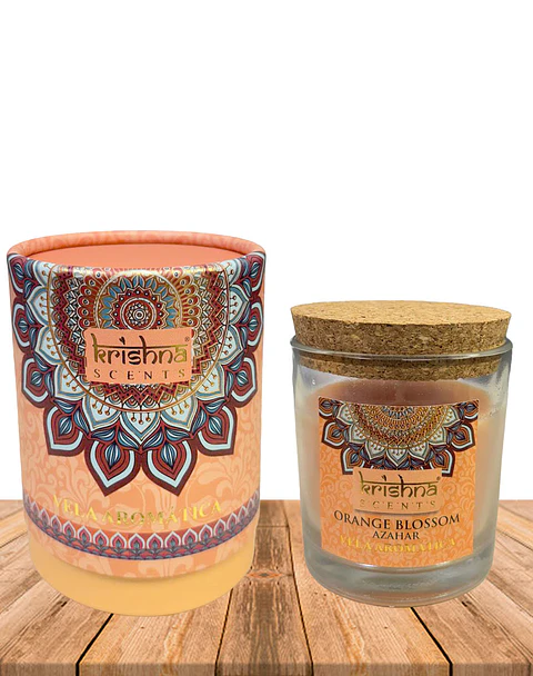 Vela Aromática Krishna 120 GR - Flor De Naranja