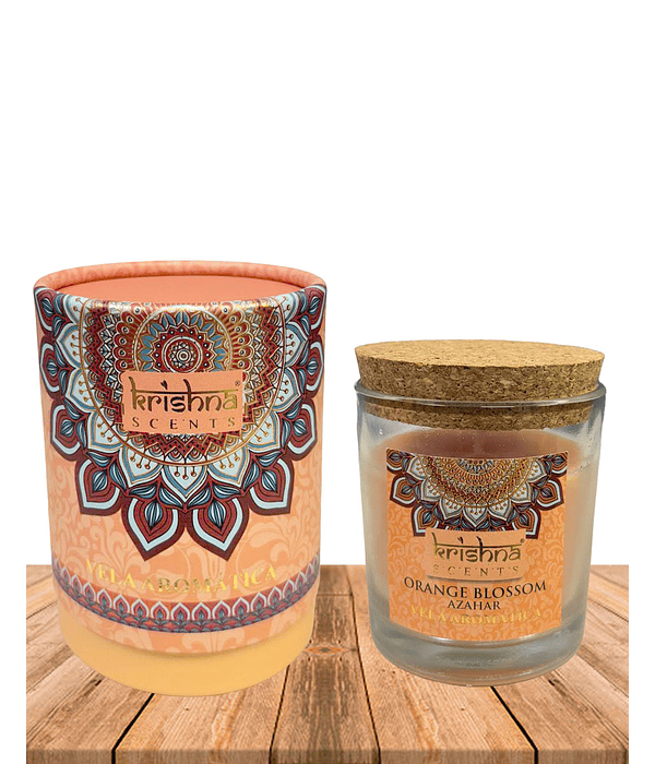 Vela Aromática  Krishna 120 GR - Flor De Naranja