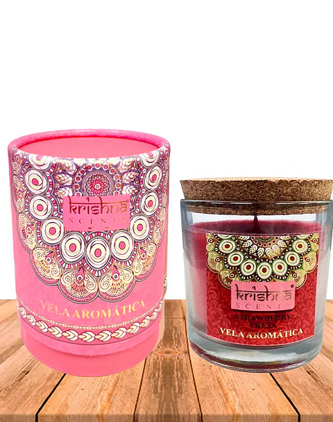 Vela Aromática Krishna 120 GR - Rosa & Oudh Negro