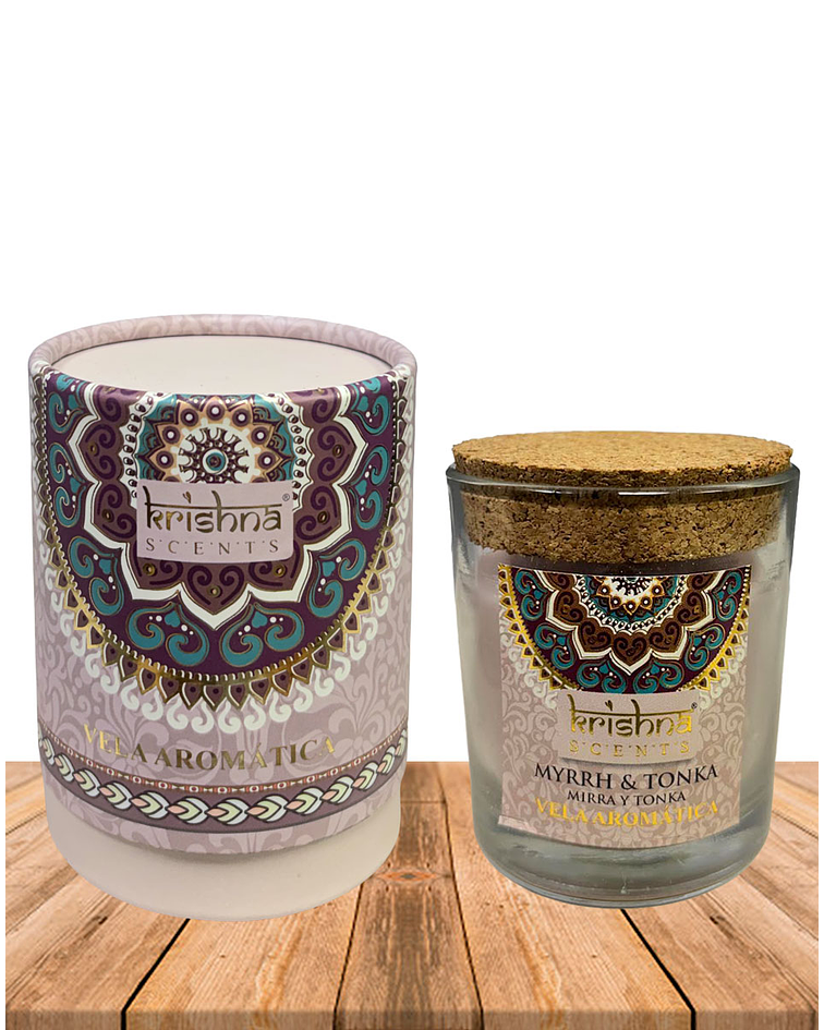Vela Aromática  Krishna 120 GR - Mirra y Tonka