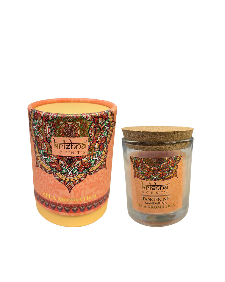 Vela Aromática  Krishna 120 GR - Mandarina