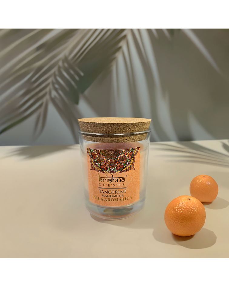 Vela Aromática  Krishna 120 GR - Mandarina