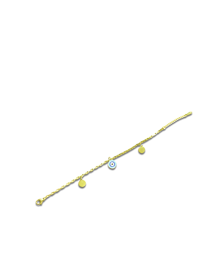 Brazalete de Acero inoxidable Tercer Ojo Dorado.