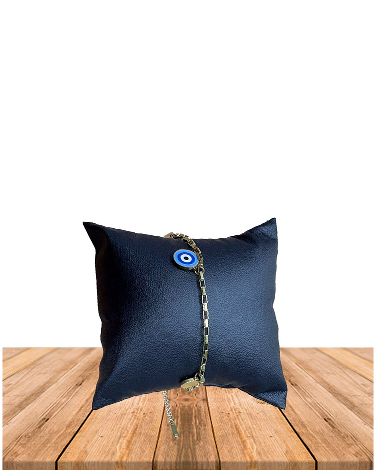 Brazalete de Acero inoxidable Tercer Ojo Dorado.