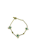 Brazalete / Tobillera de Acero inoxidable Mano de Fatima.