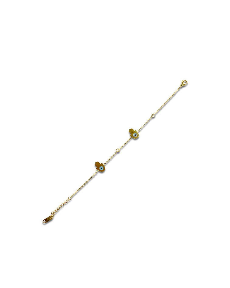 Brazalete  / Tobillera de Acero inoxidable- Dorado Tercer Ojo