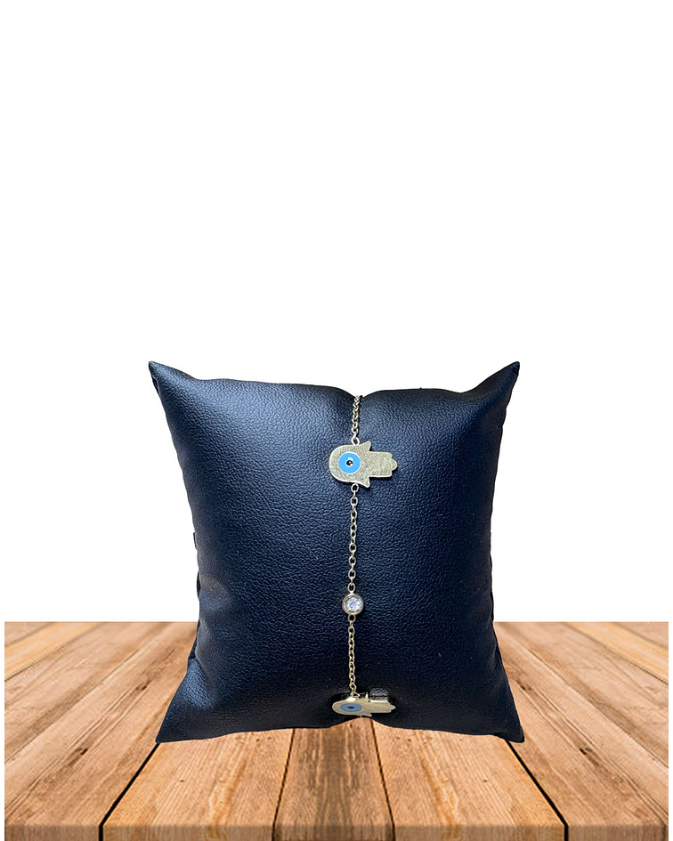 Brazalete  / Tobillera de Acero inoxidable- Dorado Tercer Ojo