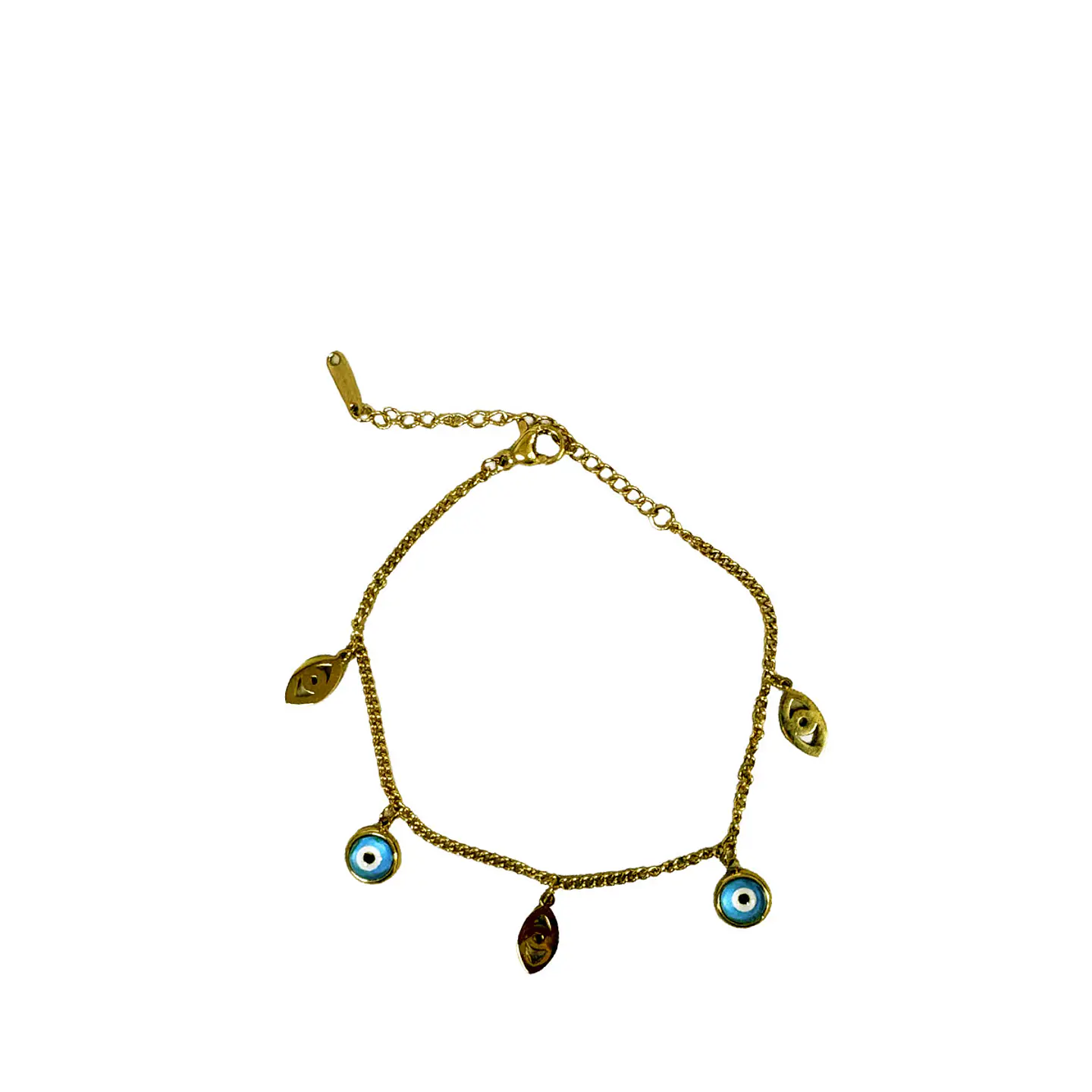 Brazalete / Tobillera de Acero inoxidable dijes  3