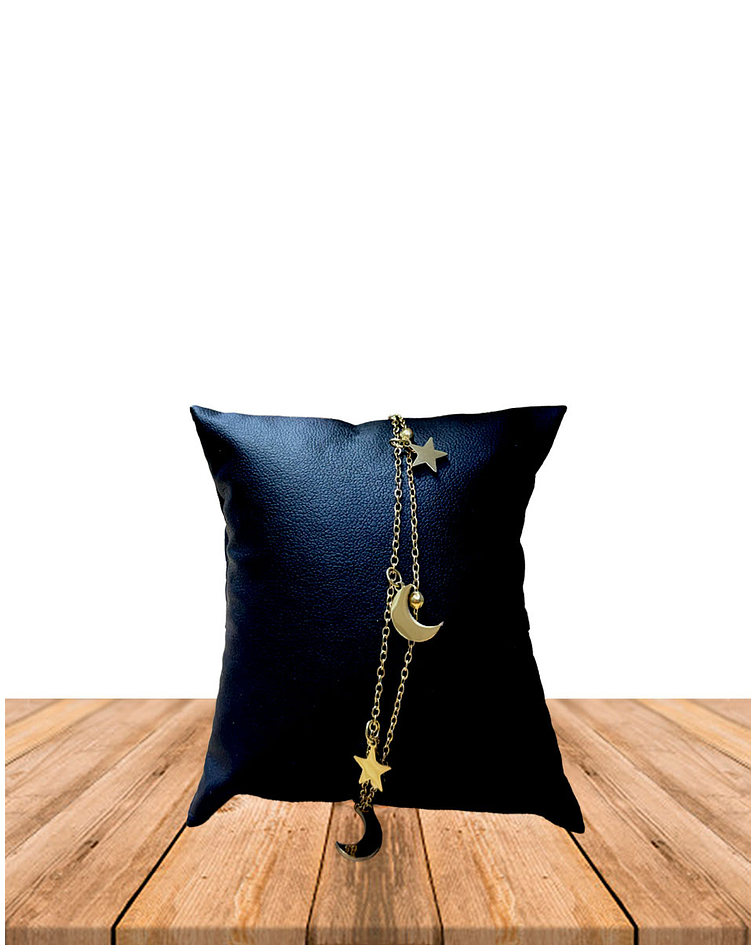 Brazalete / Tobillera de Acero inoxidable doble línea 